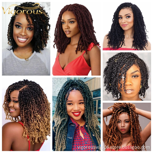 Wholesale Darling African Extension Crochet Passion Twist Colorful Synthetic Wigs Pre Stretched Braiding Hair Extensions